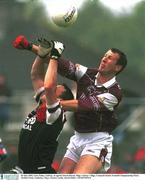 30 June 2002; Gary Fahey, Galway, in against Dessie Sloyan, Sligo. Galway v Sligo, Connacht Senior Football Championship Final, McHale Park, Castlebar, Mayo. Picture credit; David Maher / SPORTSFILE
