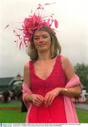 30 June 2002; Michelle Clifford, from Cork, Winner of The Best Dressed Lady competition at the Irish Derby, Curragh Racecourse, Co. Kildare, Horse Racing. Picture credit; Brian Lawless / SPORTSFILE