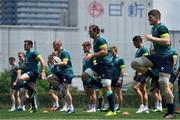 15 June 2017; Rhys Ruddock of Ireland and his team-mates during an Ireland rugby squad training session in Tokyo, Japan. Photo by Brendan Moran/Sportsfile
