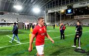 13 June 2017; Owen Farrell of the British and Irish Lions leaves the pitch after warming down following the match between the Highlanders and the British & Irish Lions at Forsyth Barr Stadium in Dunedin, New Zealand. Photo by Stephen McCarthy/Sportsfile