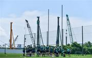 15 June 2017; The Ireland squad during a squad training session in Tokyo, Japan. Photo by Brendan Moran/Sportsfile