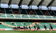 16 June 2017; The Japan squad warm-up during the captain's run in the Shizuoka Stadium Epoca in Fukuroi, Shizuoka Prefecture, Japan. Photo by Brendan Moran/Sportsfile