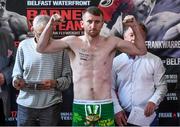 16 June 2017; Paddy Barnes weighs in ahead his Flyweight bout against Silvio Olteanu at the Battle of Belfast fight night at the Ulster Hall in Belfast. Photo by Ramsey Cardy/Sportsfile