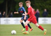 16 June 2017; Canice Mulligan of Sligo-Leitrim in action against Dublin District Schoolboys League during the SFAI Umbro Kennedy Cup Final match between Dublin District Schoolboys League and Sligo-Leitrim at the University of Limerick in Limerick. Photo by Matt Browne/Sportsfile