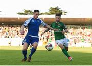 16 June 2017; Tony Whitehead of Limerick in action against Sean Maguire of Cork City during the SSE Airtricity League Premier Division match between Cork City and Limerick FC at Turner's Cross in Cork. Photo by Eóin Noonan/Sportsfile