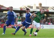 16 June 2017; Stephen Dooley of Cork City in action against Shane Duggan of Limerick during the SSE Airtricity League Premier Division match between Cork City and Limerick FC at Turner's Cross in Cork. Photo by Eóin Noonan/Sportsfile