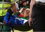 16 June 2017; John Dunleavy of Cork City is stretchered off the pitch by medical staff during the SSE Airtricity League Premier Division match between Cork City and Limerick FC at Turner's Cross in Cork. Photo by Eóin Noonan/Sportsfile