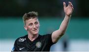 16 June 2017; Anthony Flood of Bray Wanderers acknowledges supporters after the SSE Airtricity League Premier Division match between Bray Wanderers and Derry City at the Carlisle Grounds in Bray, Co Wicklow. Photo by Piaras Ó Mídheach/Sportsfile