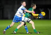 4 February 2012; Chris O'Connor, Meath, in action against Mark Downey, Monaghan. Allianz Football League, Division 2, Round 1, Meath v Monaghan, Pairc Tailteann, Navan, Co. Meath. Photo by Sportsfile