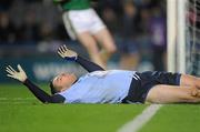 4 February 2012; Kevin McMenamon, Dublin, reacts to a missed opportunity. Allianz Football League, Division 1, Round 1, Dublin v Kerry, Croke Park, Dublin. Picture credit: Stephen McCarthy / SPORTSFILE