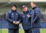 5 February 2012; Waterford manager Michael Ryan with selectors Nicky Cashin, left, and Br. Phil Ryan, right, before the game against UCC. Waterford Crystal Cup Hurling, Quarter-Final, Waterford v UCC, WIT Sportsgrounds, Waterford. Picture credit: Matt Browne / SPORTSFILE