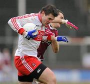 5 February 2012; Mark Lynch, Derry, in action against Johnny Duane, Galway. Allianz Football League, Division 2, Round 1, Derry v Galway, Celtic Park, Derry. Picture credit: Oliver McVeigh / SPORTSFILE