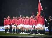 17 June 2017; The British & Irish Lions observe a minutes silence for the victims of the Grenfell Tower fire in London ahead of the match between the Maori All Blacks and the British & Irish Lions at Rotorua International Stadium in Rotorua, New Zealand. Photo by Stephen McCarthy / SPORTSFILE