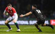 17 June 2017; Elliot Daly of the British & Irish Lions in action against Nehe Milner-Skudder of the Maori All Blacks during the match between the Maori All Blacks and the British & Irish Lions at Rotorua International Stadium in Rotorua, New Zealand. Photo by Stephen McCarthy/Sportsfile
