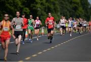 17 June 2017; James Kelly, centre, competing in the Irish Runner 5 Mile at the Phoenix Park in Dublin. Photo by Sam Barnes/Sportsfile