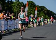17 June 2017; Laura Shaughnessy on her way to winning the women's race whilst competing in the Irish Runner 5 Mile at the Phoenix Park in Dublin. Photo by Sam Barnes/Sportsfile