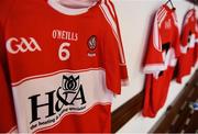 17 June 2017; A detailed view of the jersey assigned to Christopher McKaigue of Derry ahead of the GAA Football All-Ireland Senior Championship Round 1A match between Waterford and Derry at Fraher Field in Dungarvan, Co Waterford. Photo by Eóin Noonan/Sportsfile