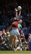 17 June 2017; Alan Stone of Westmeath in action against Michael Brazil of Offaly during the Leinster GAA Football Senior Championship Quarter-Final Replay match between Westmeath and Offaly at TEG Cusack Park in Mullingar, Co Westmeath. Photo by Piaras Ó Mídheach/Sportsfile