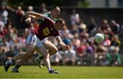 17 June 2017; Graham Gilfoyle of Offaly in action against Frank Boyle of Westmeath during the Leinster GAA Football Senior Championship Quarter-Final Replay match between Westmeath and Offaly at TEG Cusack Park in Mullingar, Co Westmeath. Photo by Piaras Ó Mídheach/Sportsfile