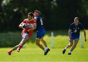 17 June 2017; Christopher McKaigue of Derry in action against Stephen Dalton of Waterford during the GAA Football All-Ireland Senior Championship Round 1A match between Waterford and Derry at Fraher Field in Dungarvan, Co Waterford. Photo by Eóin Noonan/Sportsfile