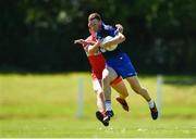 17 June 2017; Michael Curry of Waterford in action against Conor McAtamney of Derry during the GAA Football All-Ireland Senior Championship Round 1A match between Waterford and Derry at Fraher Field in Dungarvan, Co Waterford. Photo by Eóin Noonan/Sportsfile