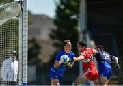 17 June 2017; Stephen Enright of Waterford in action against Danny Heavron of Derry during the GAA Football All-Ireland Senior Championship Round 1A match between Waterford and Derry at Fraher Field in Dungarvan, Co Waterford. Photo by Eóin Noonan/Sportsfile