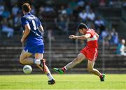 17 June 2017; Danny Heavron of Derry scoring his sides first goal during the GAA Football All-Ireland Senior Championship Round 1A match between Waterford and Derry at Fraher Field in Dungarvan, Co Waterford. Photo by Eóin Noonan/Sportsfile