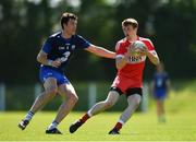 17 June 2017; Brendan Rogers of Derry in action against Tommy Prendergast of Waterford during the GAA Football All-Ireland Senior Championship Round 1A match between Waterford and Derry at Fraher Field in Dungarvan, Co Waterford. Photo by Eóin Noonan/Sportsfile