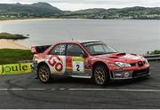 17 June 2017: Garry Jennings and Rory Kennedy from Kesh Co.Fermanagh Impreza on SS10 Knockalla in the 2017 Joule Donegal International Rally.  Photo by Philip Fitzpatrick/Sportsfile