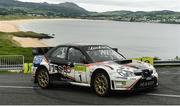 17 June 2017: Manus Kelly and Donall Barrett from Glenswilly Co.Donegal Impreza on SS10 Knockalla in the 2017 Joule Donegal International Rally.  Photo by Philip Fitzpatrick/Sportsfile