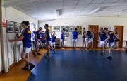 17 June 2017; Wicklow players conclude a warm up routine before the GAA Football All-Ireland Senior Championship Round 1A match between Wicklow and Laois at Joule Park in Aughrim, Co Wicklow. Photo by Ray McManus/Sportsfile