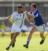 17 June 2017; Darren Hayden of Wicklow  in action against Damien O’Connor of Laois during the GAA Football All-Ireland Senior Championship Round 1A match between Wicklow and Laois at Joule Park in Aughrim, Co Wicklow. Photo by Ray McManus/Sportsfile