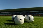 17 June 2017; Kildare footballs on the pitch before the Leinster GAA Football Senior Championship Semi-Final match between Meath and Kildare at Bord na Móna O'Connor Park in Tullamore, Co Offaly. Photo by Piaras Ó Mídheach/Sportsfile