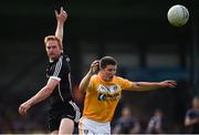 17 June 2017; Ross Donavan of Sligo in action against Tomás McCann of Antrim during the GAA Football All-Ireland Senior Championship Round 1A match between Sligo and Antrim at Markievicz Park in Sligo. Photo by Seb Daly/Sportsfile