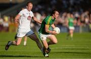 17 June 2017; Padraic Harnan of Meath in action against Keith Cribbin of Kildare during the Leinster GAA Football Senior Championship Semi-Final match between Meath and Kildare at Bord na Móna O'Connor Park in Tullamore, Co Offaly. Photo by Piaras Ó Mídheach/Sportsfile