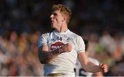 17 June 2017; Daniel Flynn of Kildare celebrates scoring a point during the Leinster GAA Football Senior Championship Semi-Final match between Meath and Kildare at Bord na Móna O'Connor Park in Tullamore, Co Offaly. Photo by Piaras Ó Mídheach/Sportsfile