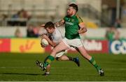 17 June 2017; Niall Kelly of Kildare in action against Mickey Burke of Meath during the Leinster GAA Football Senior Championship Semi-Final match between Meath and Kildare at Bord na Móna O'Connor Park in Tullamore, Co Offaly. Photo by Piaras Ó Mídheach/Sportsfile