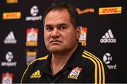18 June 2017; Chiefs head coach Dave Rennie during a press conference in Hamilton, New Zealand. Photo by Stephen McCarthy/Sportsfile