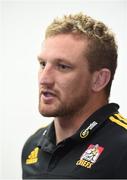 18 June 2017; Dominic Bird during a Chiefs press conference in Hamilton, New Zealand. Photo by Stephen McCarthy/Sportsfile