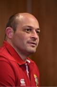 18 June 2017; Rory Best during a British and Irish Lions press conference at the ibis Hamilton Tainui Hotel in Hamilton, New Zealand. Photo by Stephen McCarthy/Sportsfile