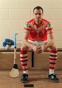 30 January 2012; Liam Watson, Loughgiel Shamrocks, during a press conference ahead of the AIB GAA Hurling Senior Club Championship Semi Final. Loughgiel Shamrocks will take on Na Piarsaighin the AIB GAA Hurling Senior Championship Semi Final on Saturday 11th February in Parnell Park, Dublin. Loughgiel Shamrocks, Co. Antrim. Picture credit: Oliver McVeigh / SPORTSFILE