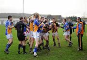 5 February 2012; Wicklow and Kilkenny players involved in an altercation late in the game. Allianz Football League, Division 4, Round 1, Kilkenny v Wicklow, Freshford GAA Grounds, Freshford, Co. Kilkenny. Picture credit: Ray McManus / SPORTSFILE