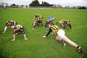 5 February 2012; Members of the Kilkenny team go through a warm down routine after the game. Allianz Football League, Division 4, Round 1, Kilkenny v Wicklow, Freshford GAA Grounds, Freshford, Co. Kilkenny. Picture credit: Ray McManus / SPORTSFILE