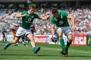 17 June 2017; Jack Conan of Ireland runs in to score his side's second try during the international rugby match between Japan and Ireland at the Shizuoka Epoca Stadium in Fukuroi, Shizuoka Prefecture, Japan. Photo by Brendan Moran/Sportsfile
