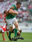 17 June 2017; Jack Conan of Ireland is tackled by Michael Leitch of Japan during the international rugby match between Japan and Ireland at the Shizuoka Epoca Stadium in Fukuroi, Shizuoka Prefecture, Japan. Photo by Brendan Moran/Sportsfile