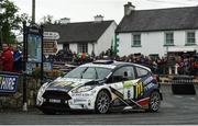 18 June 2017: Alaistair Fisher and Gordon Noble from Ballinamalard Co.Fermanagh, Ford Fiesta R5 in action during SS 17 Glen in the 2017 Joule Donegal International Rally.  Photo by Philip Fitzpatrick/Sportsfile