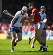 18 June 2017; Shane Bennett of Waterford in action against Damien Cahalane of Cork during the Munster GAA Hurling Senior Championship Semi-Final match between Waterford and Cork at Semple Stadium in Thurles, Co Tipperary.  Photo by Ray McManus/Sportsfile