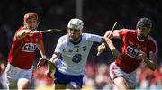 18 June 2017; Shane Bennett of Waterford in action against Stephen McDonnell, left, and Barry Coughlan of Waterford during the Munster GAA Hurling Senior Championship Semi-Final match between Waterford and Cork at Semple Stadium in Thurles, Co Tipperary.  Photo by Ray McManus/Sportsfile