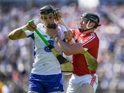 18 June 2017; Maurice Shanahan of Waterford in action against Damien Cahalane of Cork during the Munster GAA Hurling Senior Championship Semi-Final match between Waterford and Cork at Semple Stadium in Thurles, Co Tipperary.  Photo by Ray McManus/Sportsfile