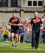 18 June 2017; Cork selector Diarmuid O'Sullivan, left, and Cork manager Kieran Kingston during the Munster GAA Hurling Senior Championship Semi-Final match between Waterford and Cork at Semple Stadium in Thurles, Co Tipperary.  Photo by Piaras Ó Mídheach/Sportsfile